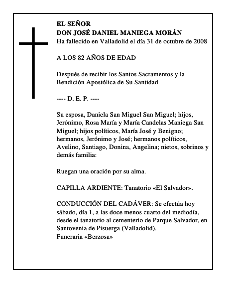 DON JOSÉ DANIEL MANIEGA MORÁN