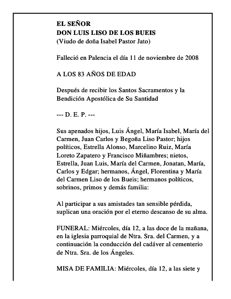 DON LUIS LISO DE LOS BUEIS