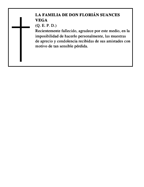 LA FAMILIA DE DON FLORIÁN SUANCES VEGA