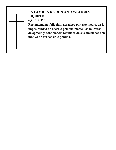 LA FAMILIA DE DON ANTONIO RUIZ LIQUETE