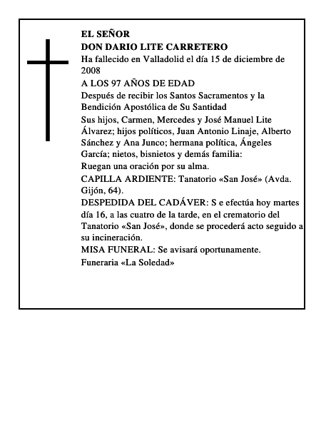 DON DARIO LITE CARRETERO