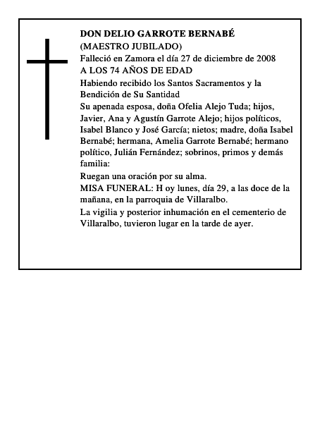 DON DELIO GARROTE BERNABÉ