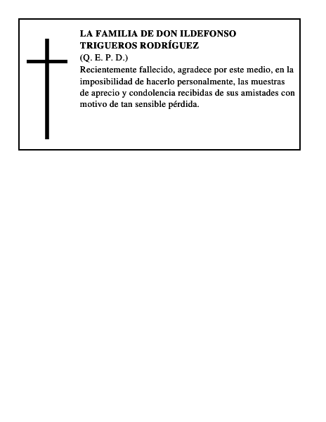 LA FAMILIA DE DON ILDEFONSO TRIGUEROS RODRÍGUEZ