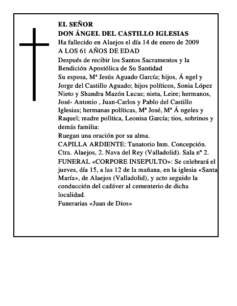 DON ÁNGEL DEL CASTILLO IGLESIAS