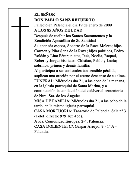 DON PABLO SANZ RETUERTO