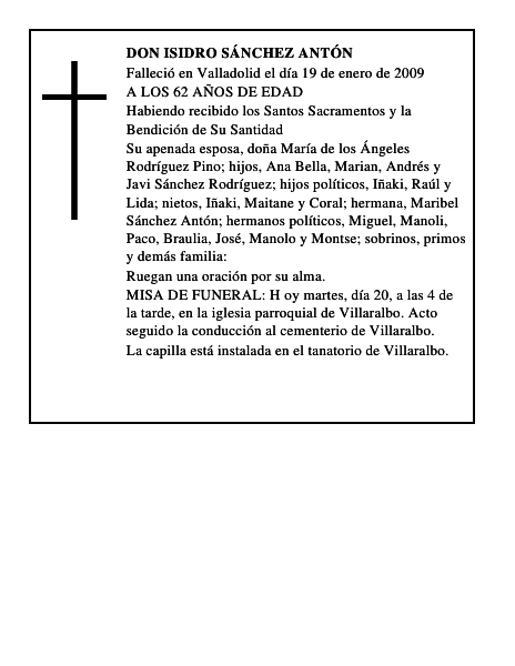 DON ISIDRO SÁNCHEZ ANTÓN