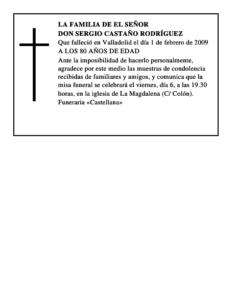 DON SERGIO CASTAÑO RODRÍGUEZ