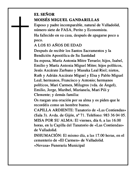 MOISÉS MIGUEL GANDARILLAS