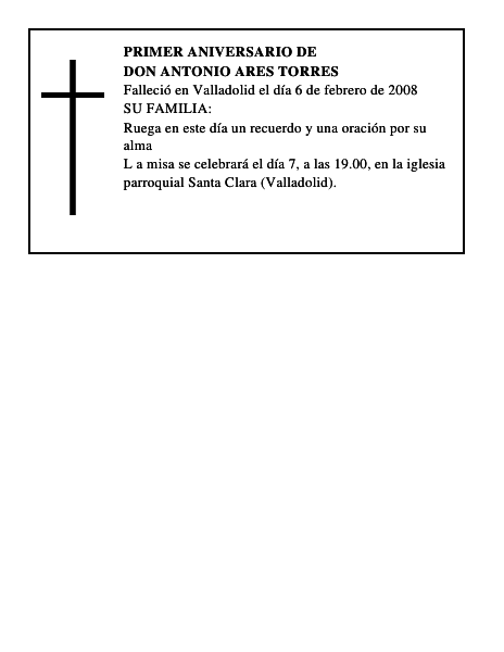 DON ANTONIO ARES TORRES