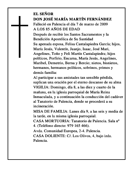 DON JOSÉ MARÍA MARTÍN FERNÁNDEZ