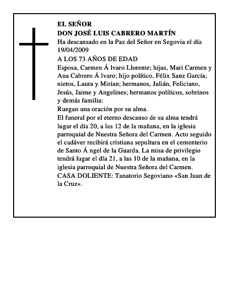DON JOSÉ LUIS CABRERO MARTÍN