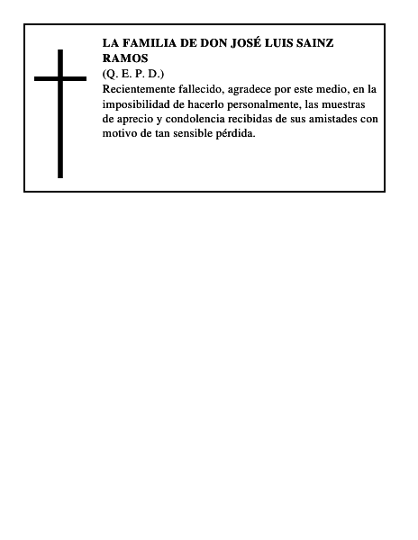 LA FAMILIA DE DON JOSÉ LUIS SAINZ RAMOS