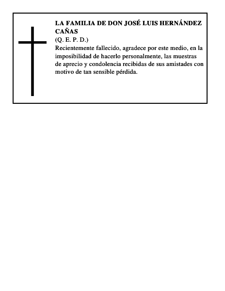 LA FAMILIA DE DON JOSÉ LUIS HERNÁNDEZ CAÑAS
