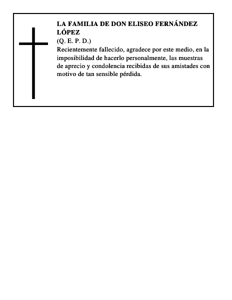 LA FAMILIA DE DON ELISEO FERNÁNDEZ LÓPEZ
