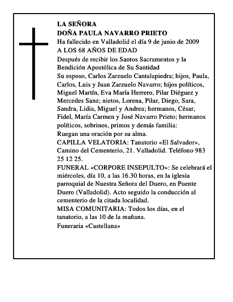 DOÑA PAULA NAVARRO PRIETO