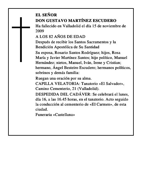 DON GUSTAVO MARTÍNEZ ESCUDERO