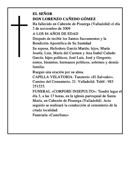 DON LORENZO CAÑEDO GÓMEZ