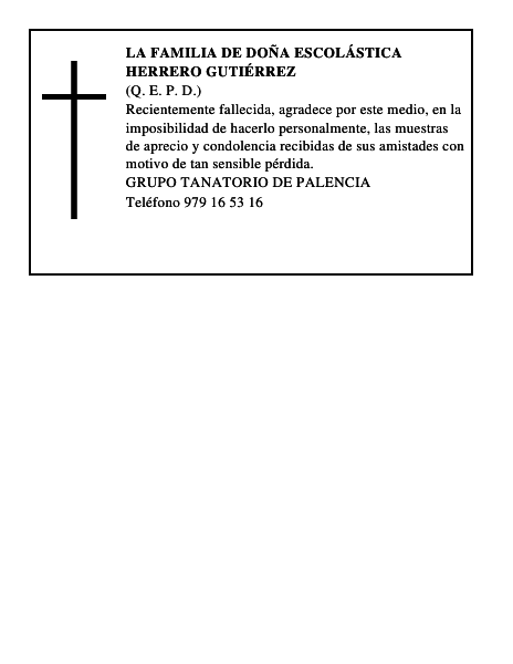 LA FAMILIA DE DOÑA ESCOLÁSTICA HERRERO GUTIÉRREZ