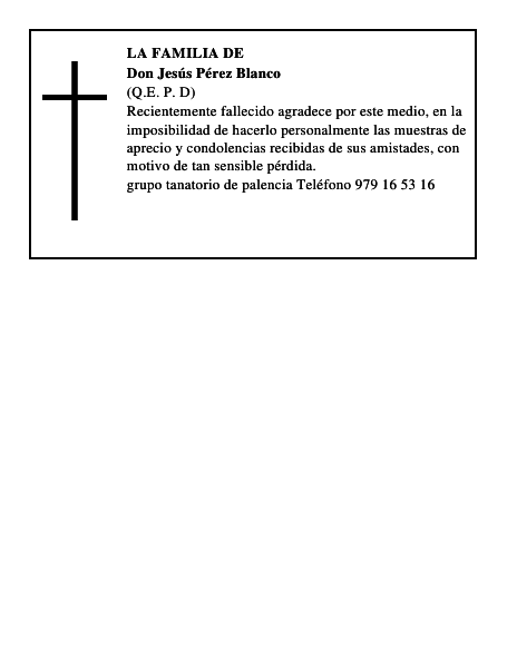 Don Jesús Pérez Blanco
