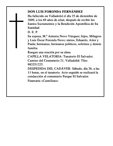 Don Luis Foronda Fernández