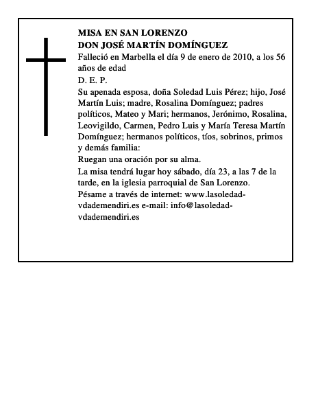 Don José Martín Domínguez