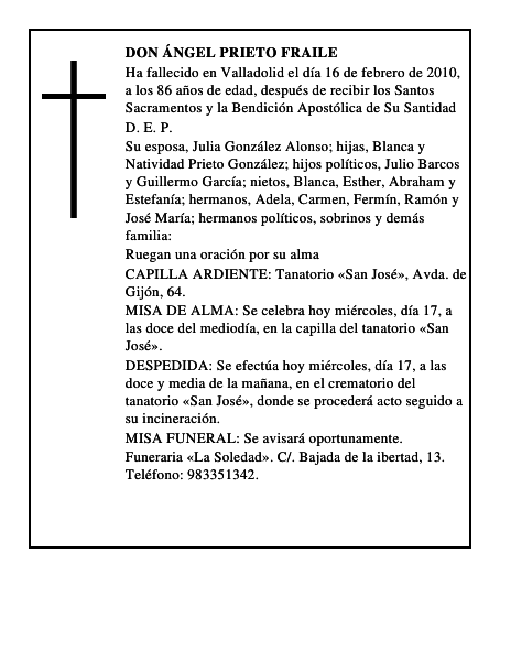 Don Ángel Prieto Fraile