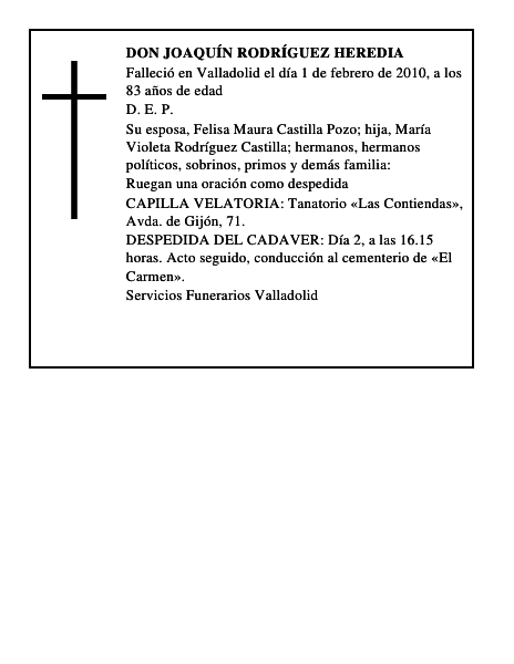Don Joaquín Rodríguez Heredia