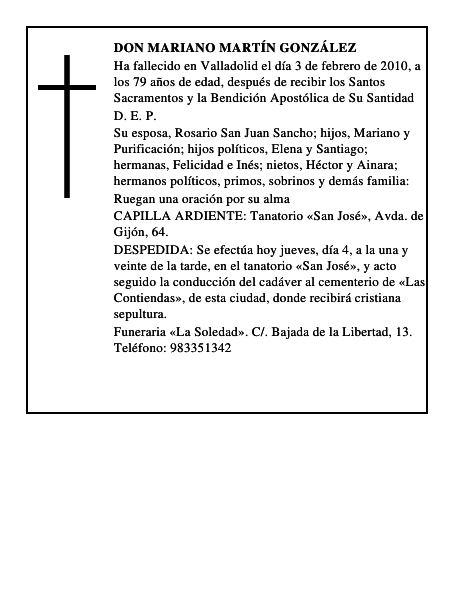 Don Mariano Martín González