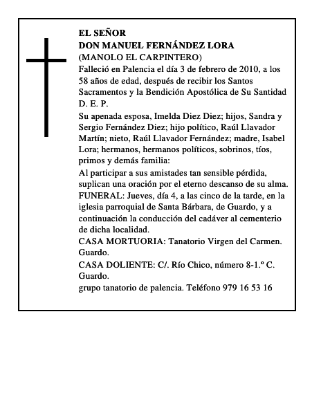 Don Manuel Fernández Lora