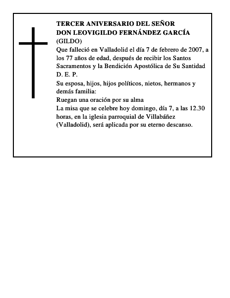 Don Leovigildo Fernández García