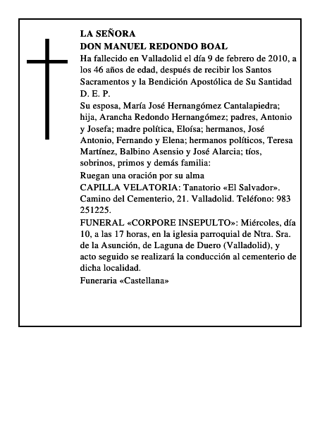 Don Manuel Redondo Boal