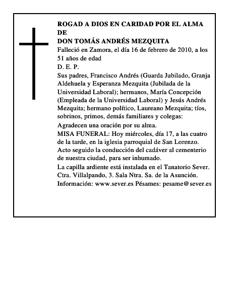 Don Tomás Andrés Mezquita