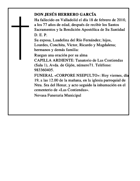 Don Jesús Herrero García