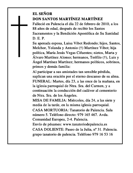 Don Santos Martínez Martínez