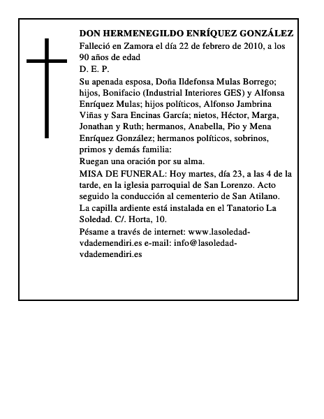 Don Hermenegildo Enríquez González