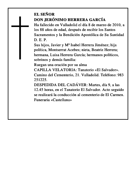 Don Jerónimo Herrera García