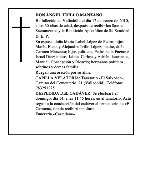 Don Ángel Trillo Manzano