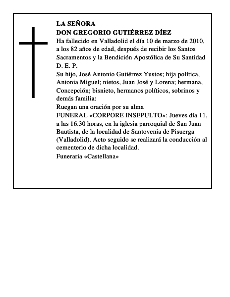 Don Gregorio Gutiérrez Díez