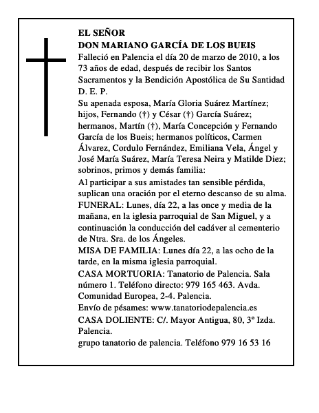 Don Mariano García de los Bueis