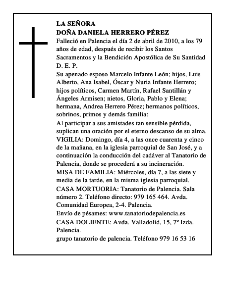 Doña Daniela Herrero Pérez