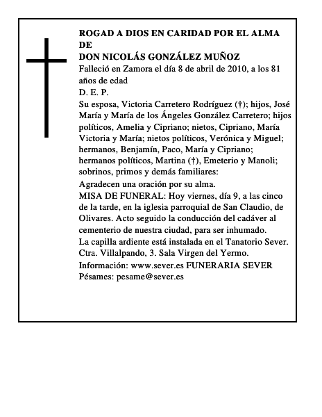 Don Nicolás González Muñoz