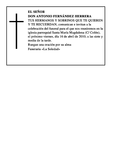 Don Antonio Fernández Herrera