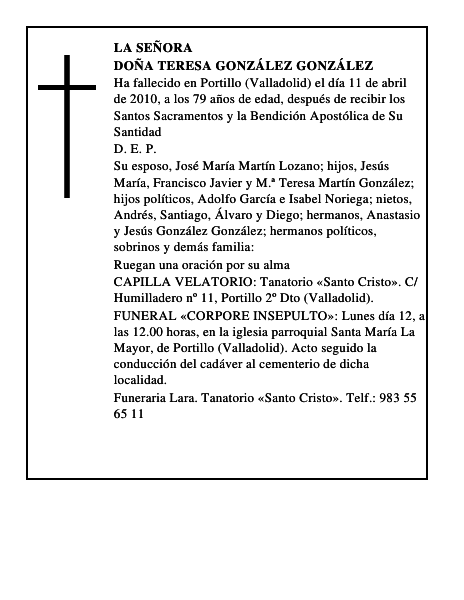 Doña Teresa González González