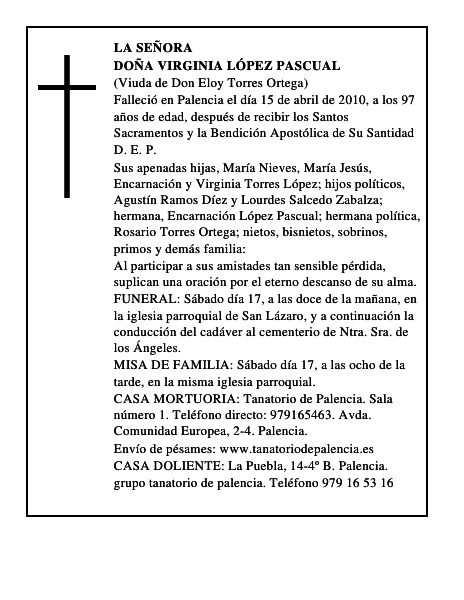 Doña Virginia López Pascual