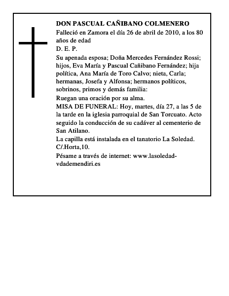 Don Pascual Cañibano Colmenero
