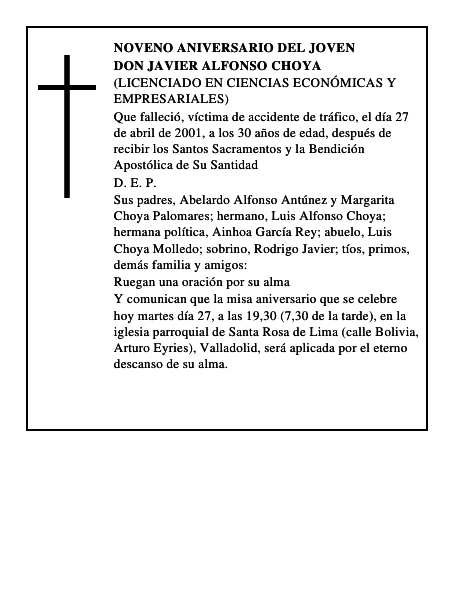 Don Javier Alfonso Choya