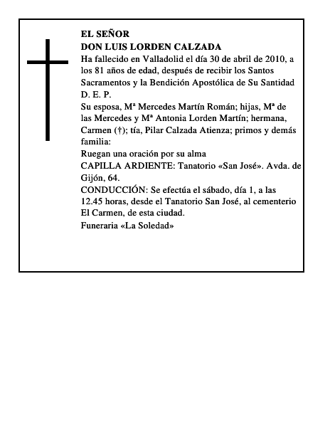 Don Luis Lorden Calzada