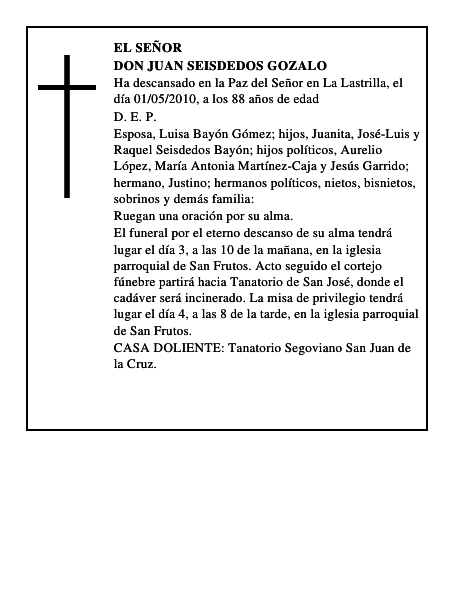 Don Juan Seisdedos Gozalo