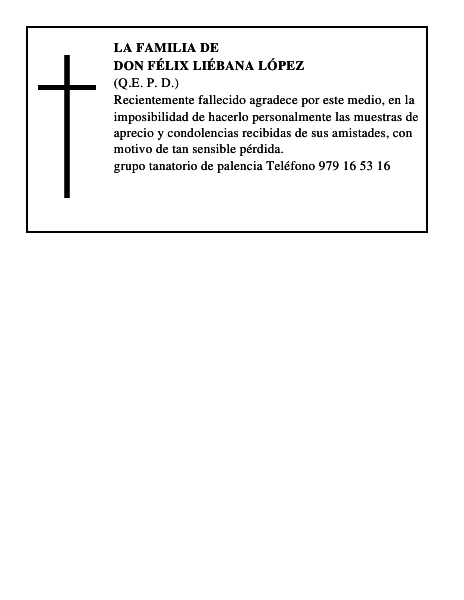 Don Félix Liébana López