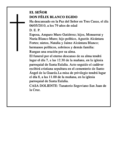 Don Félix Blanco Egido